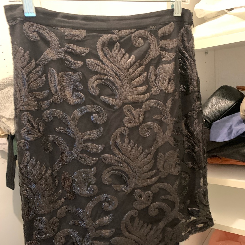 Sequined skirt.